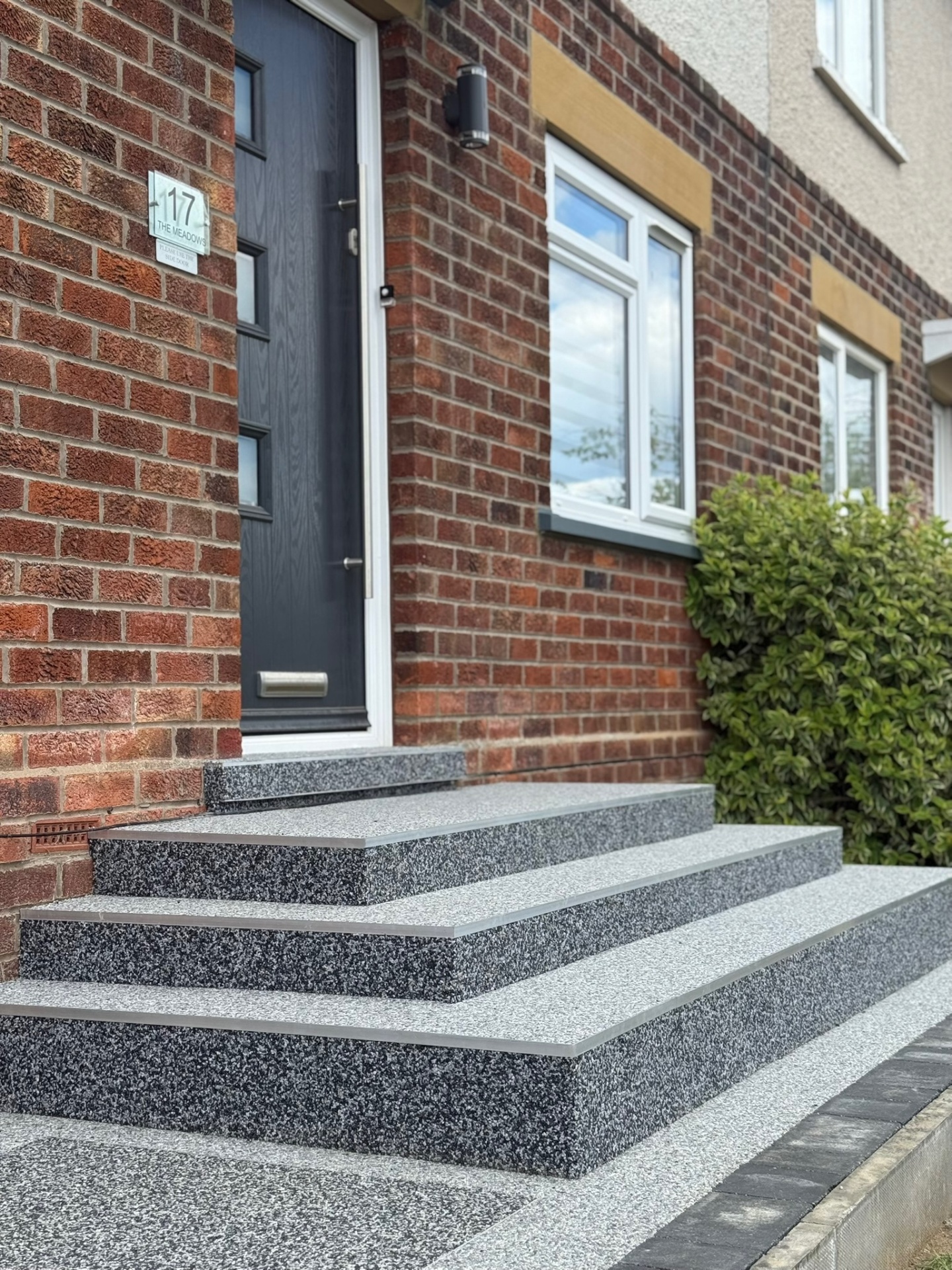 Resin bound commercial entrance area