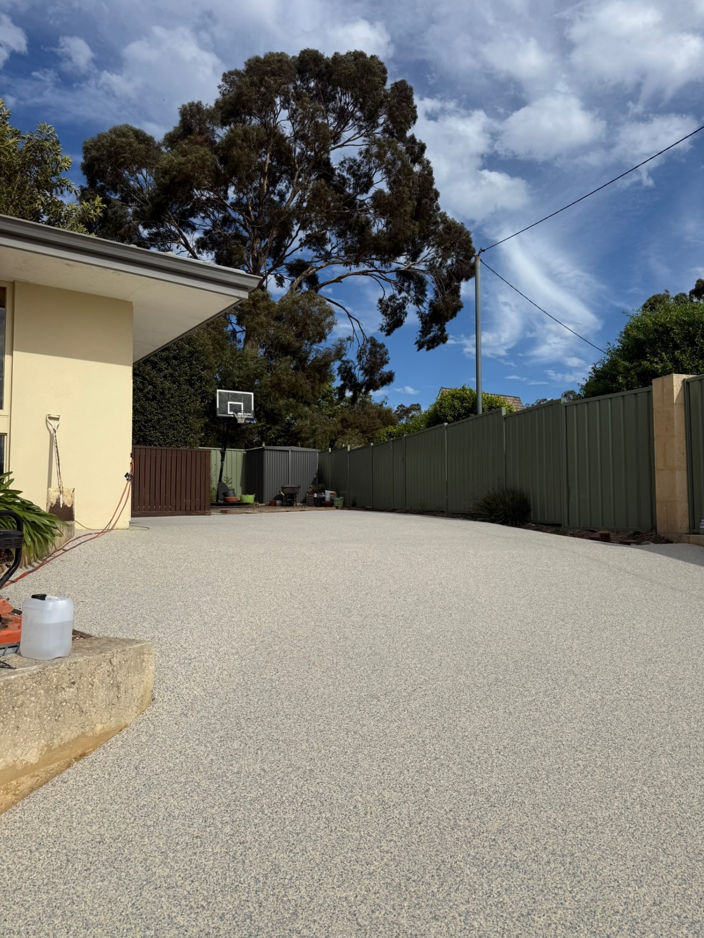 Resin bound outdoor entertaining space